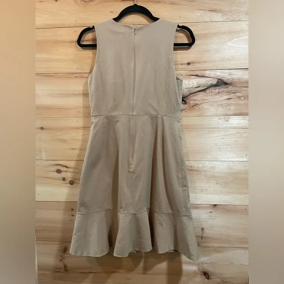 J. Crew Tan Stretchy Dress Size 4P. - Picture 10 of 10